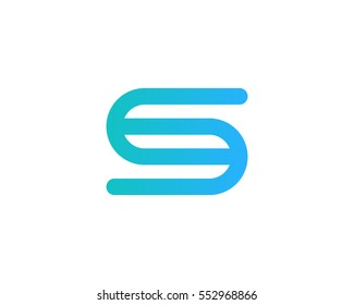 Letter S Simple Clean Logo Design Element