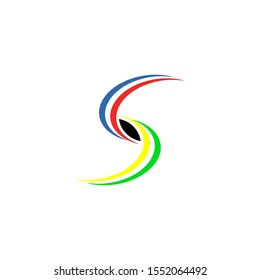 Letter S simple logo for brands and companies