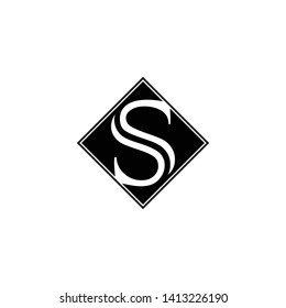 Letter S simple logo design vector