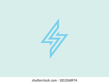 Letra s para diseño de logotipo sencillo