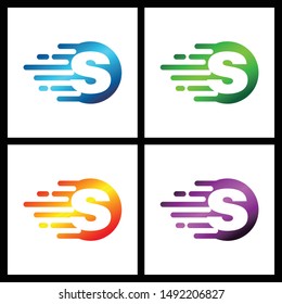 Letter S simple logo icon design vector