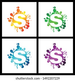 Letter S simple logo icon design vector