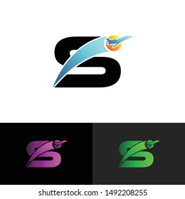 Letter S simple logo icon design vector