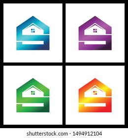Letter S simple logo icon design vector