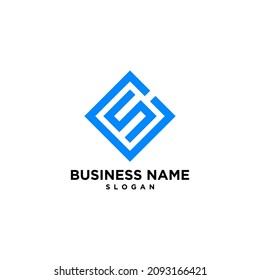 Letter S Simple Modern Logo Vector, Images And Stock Photos