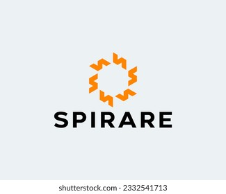 Logotipo moderno simple de la letra S