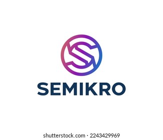 Logotipo de Monograma sencillo de la letra S
