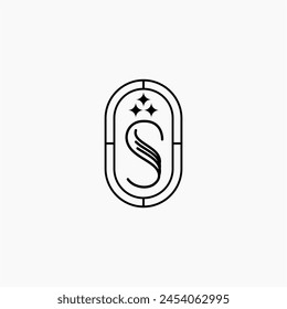 Letter S and  Sin logo elegant fashion 