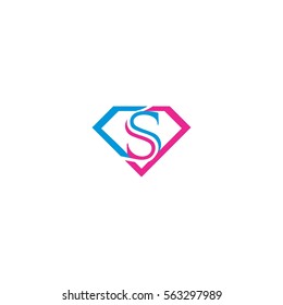 Letter S Sliced logo vector design
