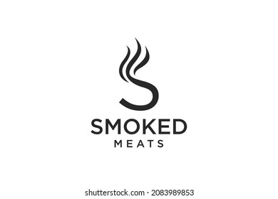 Letter S For Smoky Restaurant Logo Design