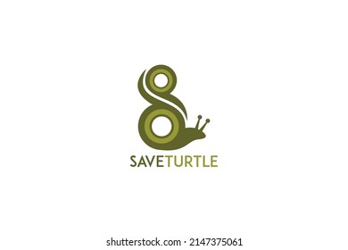 Diseño del logotipo del vector del caracol de la letra S. Diseño moderno. Logo del caracol. Ilustración vectorial.