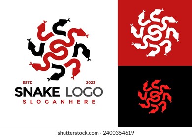 Letter S Snake Logo design vector symbol icon illustration