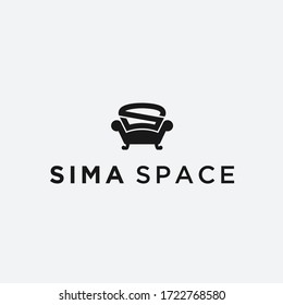 letter S sofa logo / sofa icon