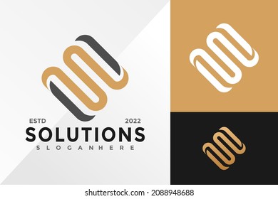Letter S Solutions Logo Design Vector illustration template