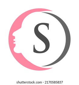 Letter S Spa And Beauty Logo Template. Beauty Woman Logo Used For Icon, Brand, Identity, Spa, Feminine Symbol