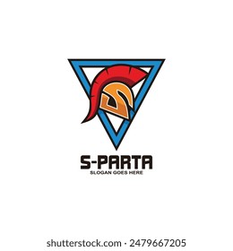 Letra s esparta logo Vector