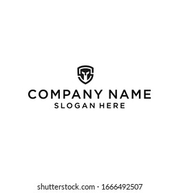 letter s with spartan logo design vector illustration template