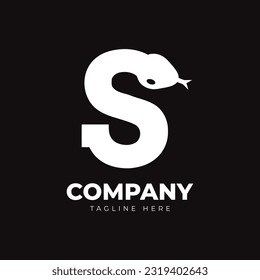 Letter S for special snake logo design