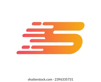 Letter S speed logo icon design template