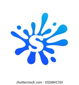 Letter S Splash Logo