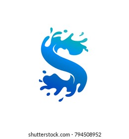 Letter S Splash Logo