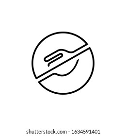 Letter S Spoon Fork Logo, Minimalist Line Style, Restaurant Business Logo Template, Food And Dining Icon, Black And White Color
