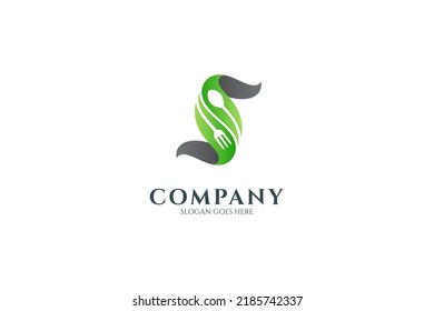 Letter S Spoon Fork Logo Tableware Stock Vector (Royalty Free ...