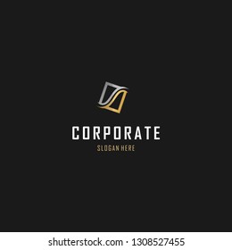 Letter S Square Frame Luxury Abstract Elegance Creative Business Logo