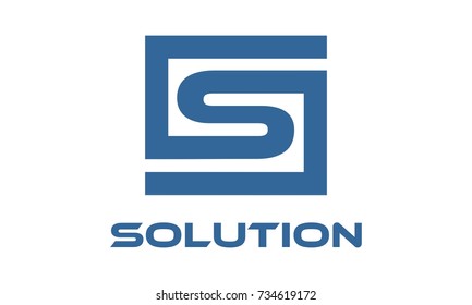 Letter S Square Logo
