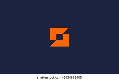 letter s with square logo icon design vector design template inspiration
