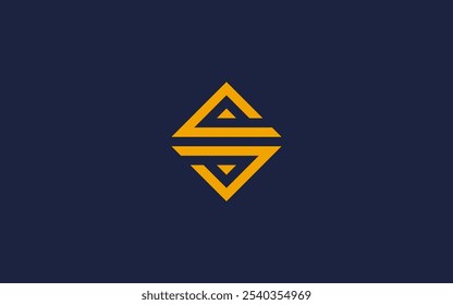 Letra s com ícone de logotipo quadrado design vetor design modelo inspiração