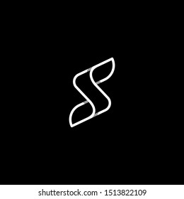 Letter S SS Logo Design Simple Vector