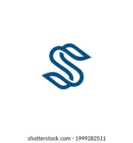 letter s, SS logo design