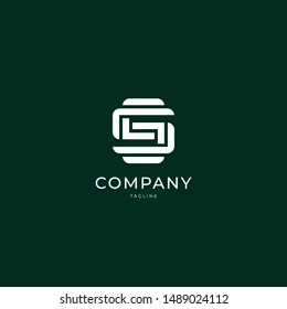 letter S or SS logo template