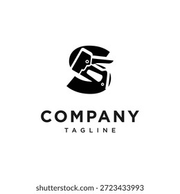 Vetor do ícone de logotipo do grampeador da letra S