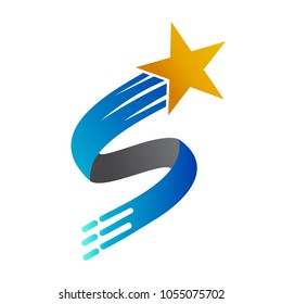 Letter S Star Logo Template