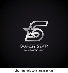 S Letter With Star Logo Images Stock Photos Vectors Shutterstock
