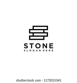 letter S stone logo design