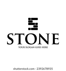Letter S stone logo design