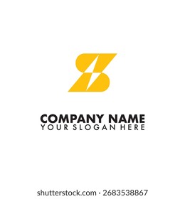 Letter s storms Logo on white background 