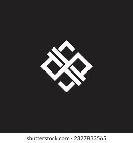 Briefstreifen mit quadratischem 3D-Logo, Vektorgrafik 