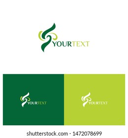 letter S style logo design concept