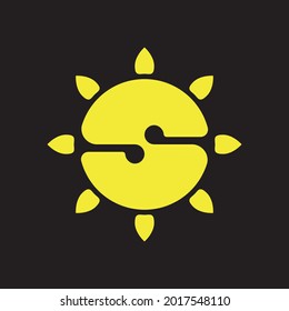 Letter S For Sun Logo