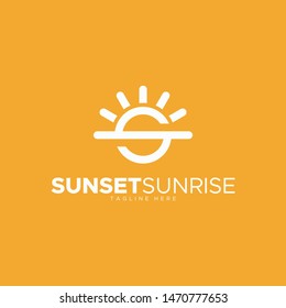 LETTER S FOR SUNSET AND SUNRISE LOGO