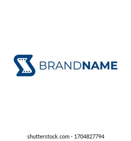 The letter S supporting vector logo