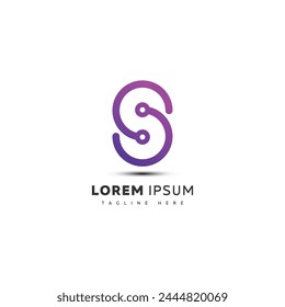 Letter S symbol vector logo graphic abstract