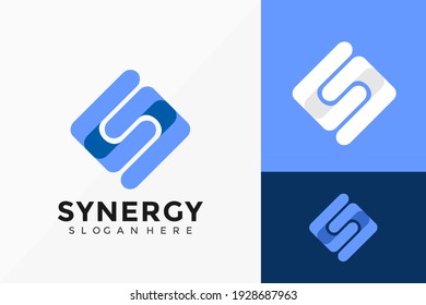 Letter S Synergy Rounded Logo Vector Design. Abstract Emblem, Designs Concept, Logos, Logotype Element For Template.