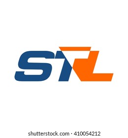 letter S, T, and L logo vector.