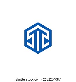 Letter S T S Logo design vector template