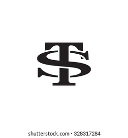 letter S and T monogram logo